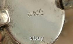 Silverplate Pumpkin Style Coffee/Teapot Set & Rogers 1888 Glenrose Serv. Tray