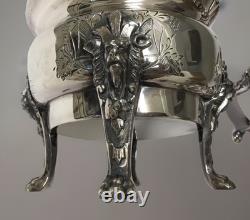 Simpson Hall Miller & Co. 6 Piece Coffee Tea Service Treble Silver-plate 1800's