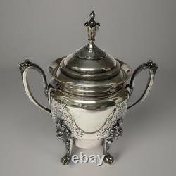 Simpson Hall Miller & Co. 6 Piece Coffee Tea Service Treble Silver-plate 1800's