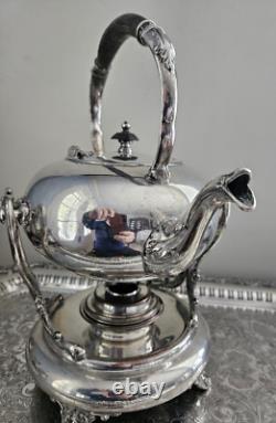 Simpson, Hall, Miller & Co Silver Plated Tea & Coffee service Set with Tray