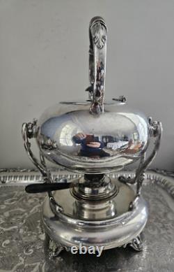 Simpson, Hall, Miller & Co Silver Plated Tea & Coffee service Set with Tray