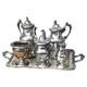 Six Piece Antique Victorian Silver Plate Tea Set C1890