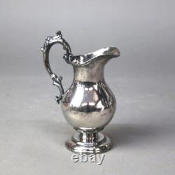 Six Piece Antique Victorian Silver Plate Tea Set C1890