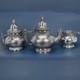 Southington Co. Cuadruple Plate 3-piece Hammered Tea Set