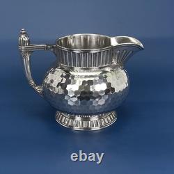 Southington Co. Cuadruple Plate 3-Piece Hammered Tea Set