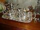 Spectacular Antique 1900's Silver Plate Coffee Tea Set Made In England