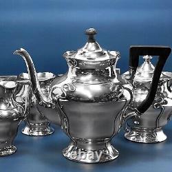 Spectacular Antique Art Nouveau 4 Piece Tea Set Wilcox Quadruple Plate 1924