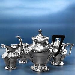 Spectacular Antique Art Nouveau 4 Piece Tea Set Wilcox Quadruple Plate 1924