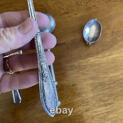 Sterling And Plate Antique Vintage tea strainer lot