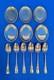 Sterling Silver Tea Spoon Set & Sterling Silver Small Tray Plate Set 307.3 Grams