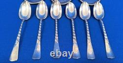 Sterling Silver Tea Spoon Set & Sterling Silver Small Tray Plate Set 307.3 grams