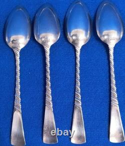 Sterling Silver Tea Spoon Set & Sterling Silver Small Tray Plate Set 307.3 grams