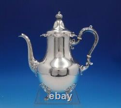 Strasbourg by Gorham Sterling Silver Tea Set 4pc with Silverplate Tray (#4917)