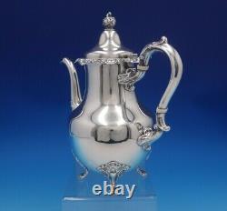 Strasbourg by Gorham Sterling Silver Tea Set 4pc with Silverplate Tray (#4917)
