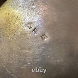 Stunning Antique Etched Floral Silver Plate Lidded Tea Caddy Biscuit Barrel