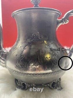 Stunning Antique Pairpoint Mfg. Co. Quadruple SilverPlate Tea Pot Vintage