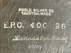 Stunning Antique Set of 6 Victorian Lancaster Rose Poole Tea Set Silver Plated
