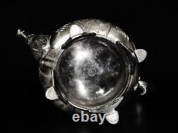 Stunning Antique Victorian Derby Silver Co. Tea Pot Quadruple Plate. 12 Height