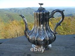 Stunning English Silver Plate Tea & Coffee Set Elkington & Co 1853