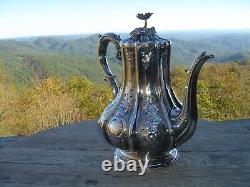 Stunning English Silver Plate Tea & Coffee Set Elkington & Co 1853