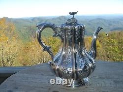 Stunning English Silver Plate Tea & Coffee Set Elkington & Co 1853