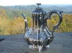 Stunning English Silver Plate Tea & Coffee Set Elkington & Co 1853