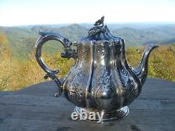 Stunning English Silver Plate Tea & Coffee Set Elkington & Co 1853