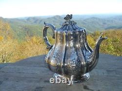 Stunning English Silver Plate Tea & Coffee Set Elkington & Co 1853