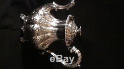 Stunning Engraved Silver Plated Tea / Coffee Kettle