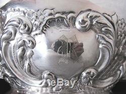 Stunning Sheffield Silver Plated Repousse 4 Pc Tea & Coffee Set