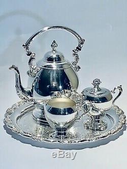 Stunning Vintage Sheridan 4 Pcs Silver Plated English Coffee/Tea Set