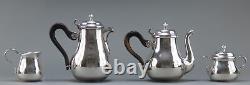 Stylish Christofle Silverplate 5pc Tea Set Including Tray