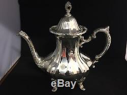 Superb 4 Piece Heavy Towle Silver Plated Tea Service #GT