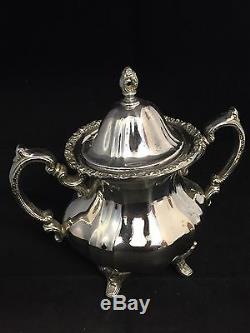 Superb 4 Piece Heavy Towle Silver Plated Tea Service #GT