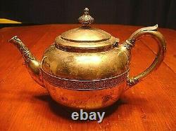 Superb Antique Tiffany & Co. 4 Pc Silver Soldered Tea / Coffee Service