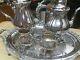 Tea/coffee Service, Wallace Silverplate, Baroque 5 Piece Best Pattern Collector