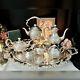 Tea & Coffee Set John Turton Silver Plated Shefield Hand Chased Towle Tray 6 Pc