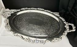 Tea & Coffee Set John Turton Silver Plated Shefield Hand Chased Towle Tray 6 Pc