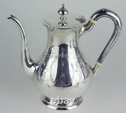 Tea Set Birks Regency Silverplate Teapot Coffee Pot Cream Sugar Bowl Queen Mary