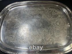 Tea Set Camille Silver Plated I. S. Tea & Coffee Service Set with Tray 5 Pc Set