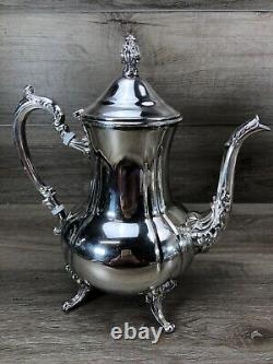 Towle 4 Piece Heavy Silver Plated Tea Service Set