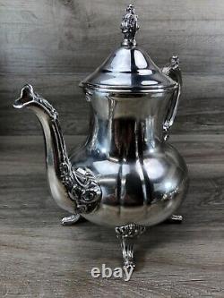 Towle 4 Piece Heavy Silver Plated Tea Service Set