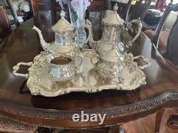 Towle Silver Plate Antique Coffee And Tea Set