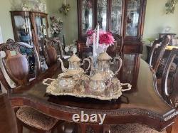 Towle Silver Plate Antique Coffee And Tea Set