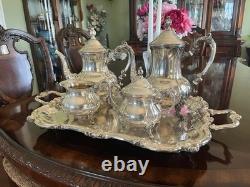 Towle Silver Plate Antique Coffee And Tea Set