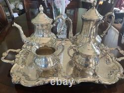 Towle Silver Plate Antique Coffee And Tea Set