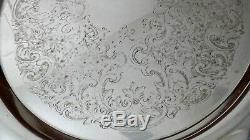 Towle Silver Plate Grand Duchess Footed Tray, Huge 30X20 Waiter, Tea Service