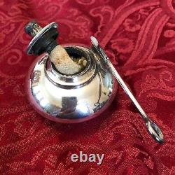 Unique Octagonal Vintage Silver Plated Tea Service Set with Pouring Cradle 5 Pc