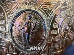 Unique Webster Silver-Plate Egyptian Revival Teapot & Sugar Bowl Horse Finial