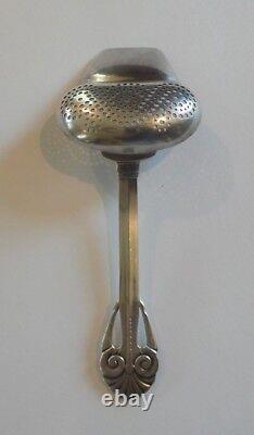 Unusual Vintage Silver Plate  Tea Lemon Strainer